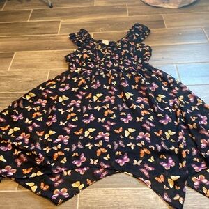 Asymmetrical butterfly dress